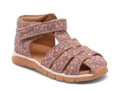 Yndig Bisgaard Billie sandal lilla med cirkler i størrelse 26 til 30 til børn